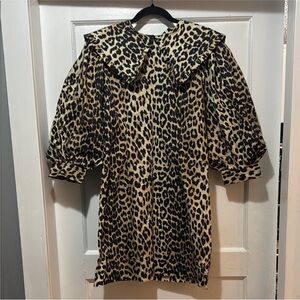 Ganni Leopard Print Dress